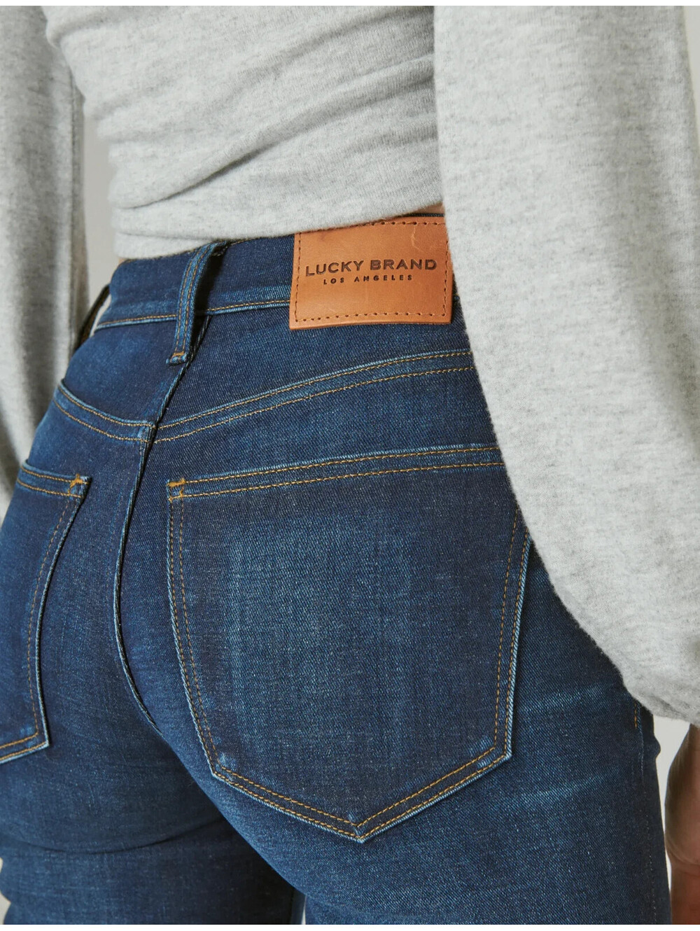 NWT Lucky Brand Bridgette High Rise Slim Fit Blue Skinny Jeans Size 27 $99 MSRP - Picture 5 of 13
